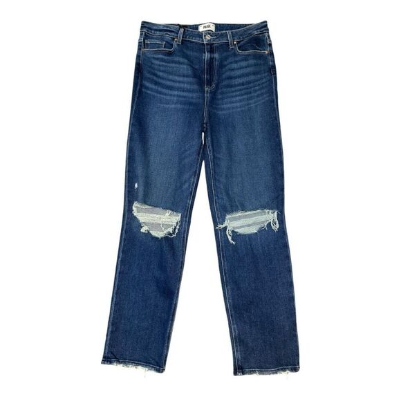 NEW PAIGE Women’s Size 14 (32) Stella Straight Soleil Destructed NWT - Picture 1 of 9